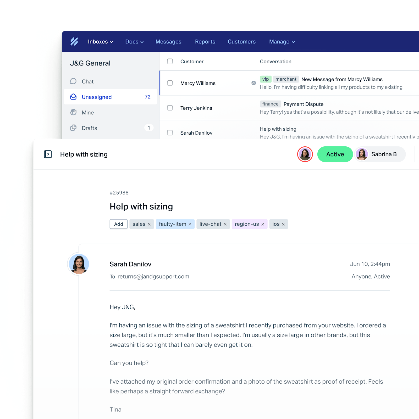Shared Inbox Hero Visual